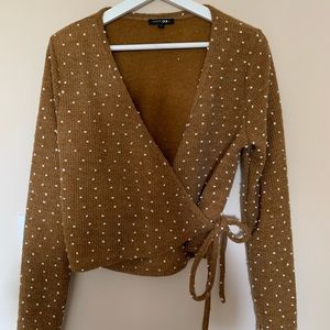 PAPERMOON wrap dotted sweater